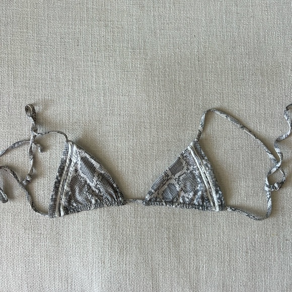 Frankie's Bikinis Jetty Bikini Top Python - Picture 6 of 7